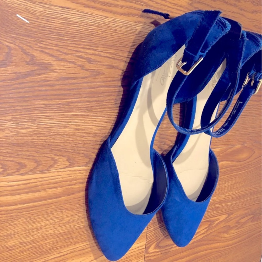 COPY - Royal blue faux suede Mossimo flats